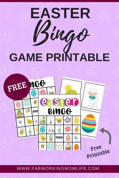printable easter bingo cards  adults printable bingo cards images