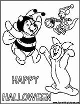 Halloween Coloring Pages Pooh Winnie Getcolorings Color Printable Getdrawings Choose Board Disney sketch template