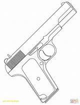 Gun Drawing Hand Coloring Pages Guns Getdrawings sketch template