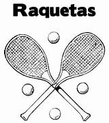 Raquetas sketch template