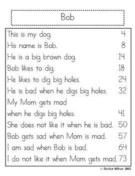 kindergarten fluency passages reading fluency  grade reading