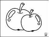 Kolorowanki Apples Owocami Warzywami Freebies Fruits sketch template