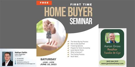 homebuyer seminar learn  process  buy  home temple terrace family recreation