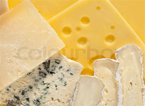forskellige typer af ost stock foto colourbox