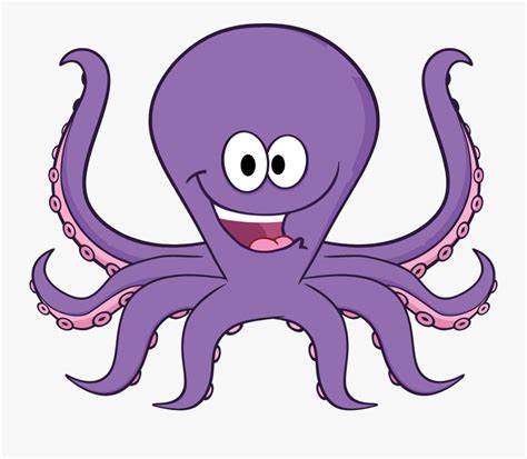 cute octopus cartoon  transparent clipart clipartkey