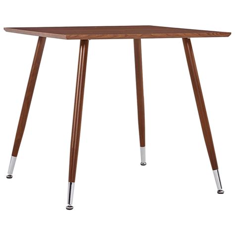 barna mdf étkezőasztal 80 5 x 80 5 x 73 cm
