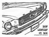 Mustang Pages Coloring 1965 Ford Coupe Choose Board Template sketch template