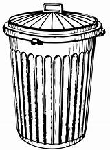 Trash Clipart Library sketch template