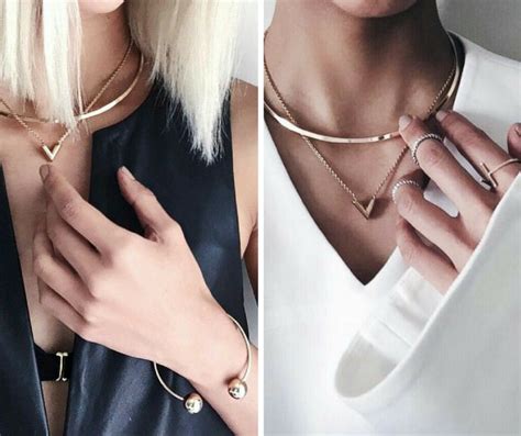 ways  wear layered necklace   pro layered necklaces