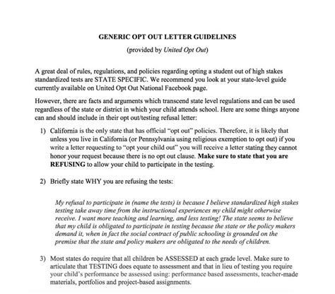 sample letter  opt   state testing letter pwk