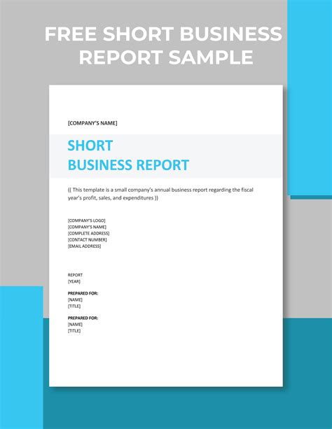 short business report sample template  word pages google docs