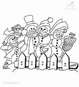 Snowman Family Pages Coloring Color Getcolorings sketch template