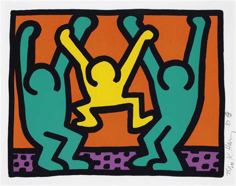 keith haring   pop shop   plate  prints multiples christies