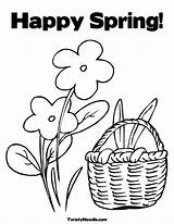 Spring Coloring Pages Color Sheets Library Happy Clipart Kids Pring Comments Coloringhome Popular sketch template