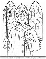 Coloring Saint Leo Pope Great Saints Catholic Pages Jesus Kids Printable Praying Alexander Albert Francis St Colouring Sheets Kid Thecatholickid sketch template
