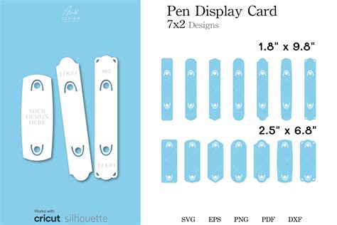 display card template svg packaging graphic  andesignhappiness