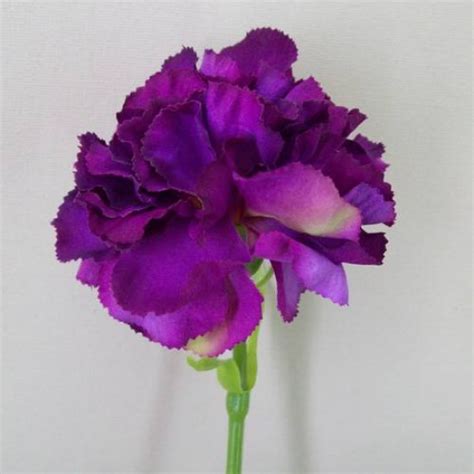 silk carnation purple artificial flowers