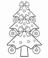 Natale Colorare Alberi Bambini Albero Fiocchi sketch template