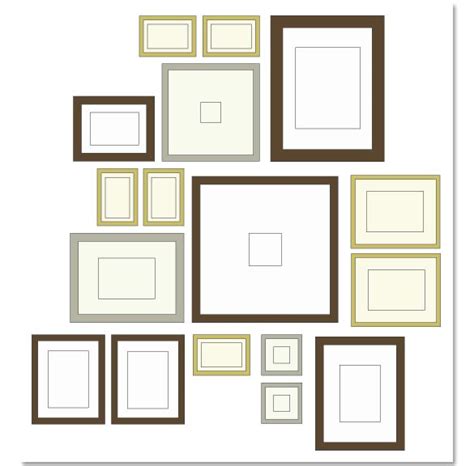 gallery wall template photo wall gallery pinterest