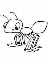 Ant Coloring Pages Cartoon Kids Drawing Clipart Ants Colouring Line Printable Cute Cliparts Clip Marching Color Altar Sheets Print Games sketch template
