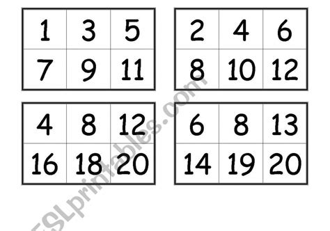 printable number bingo cards     printable