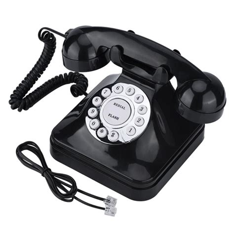 vintage retro black multi function landline phone telephones   operation home telephone