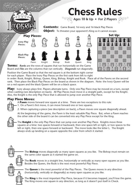 beginner printable chess rules printable word searches