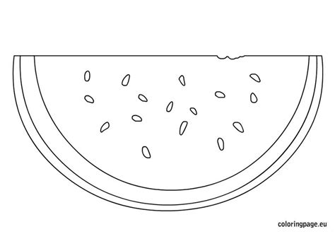 watermelon coloring sheet printable