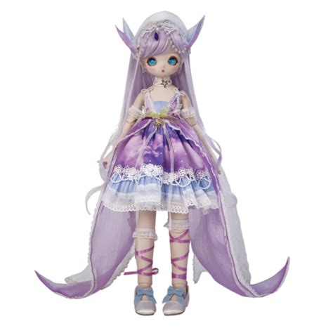 1 4 bjd doll 40cm cute girl dolls purple dress clothes suit nude doll