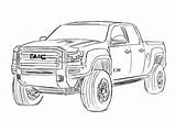 Gmc Sierra Truck Coloring Drawing Drawings Pencil Pages Car Sketch Easy Sketchite Visit sketch template