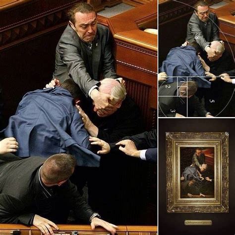 the brawl in the ukrainian parliament looks reinassance af imgur