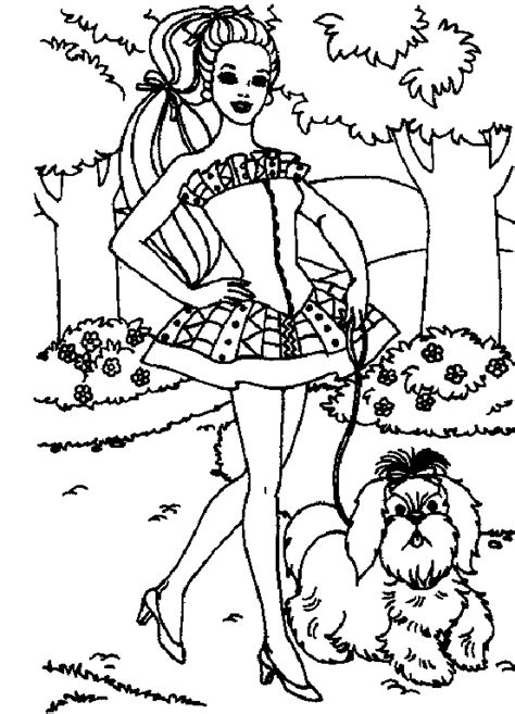 coloring pages barbie coloring pages