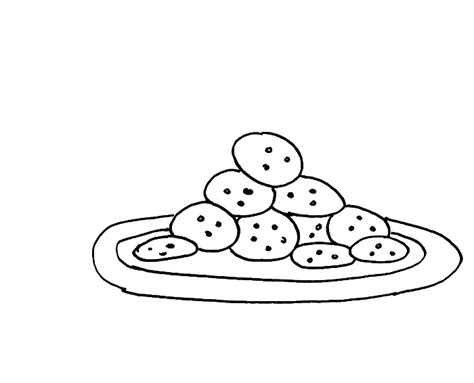 chocolate chip cookies coloring pages