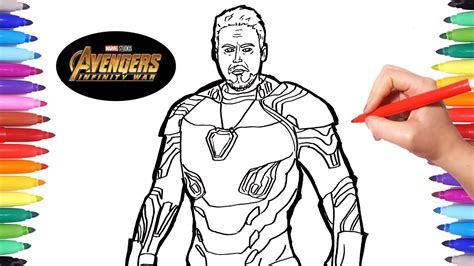 avengers infinity war iron man avengers coloring pages