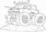 Monster Coloring Pages Mutt Truck Printable Getcolorings Print Color sketch template
