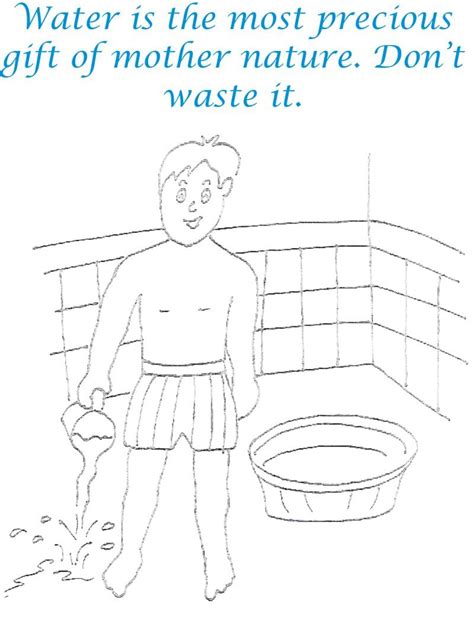 water conservation coloring pages coloring pages