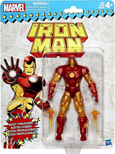 marvel marvel legends vintage retro series  iron man action figure hasbro toys toywiz