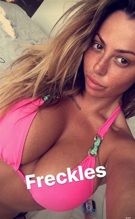 holly hagan s boobs burst from tiny bikini in tan tastic holiday snap