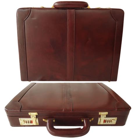 hard leather briefcase zint leather goods