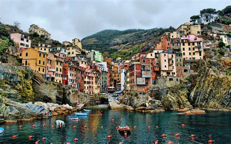 Italy Landscape City House Building Water Wallpapers