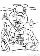 Rudolph Coloring Reindeer Nosed Pages Red Snowman Christmas Sam Book Rudolf Movie Misfit Toys Printable Colouring Rednosed Color Sheets Kids sketch template