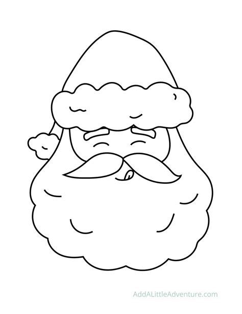 santa coloring pages  printables add   adventure