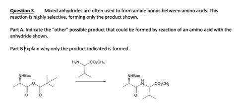 answered question  mixed anhydrides   bartleby