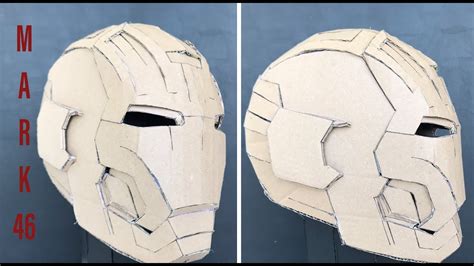 iron man helmet mark    cardboarddiy iron man