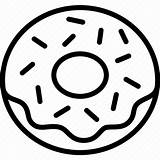 Donut Clipart Svg Line Donuts Doughnut Coloring Sprinkles Food Sprinkle Drawing Pages  Icon Frosting Colouring Vector Transparent Template Websites sketch template