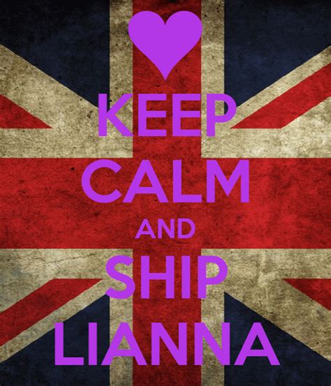 Keep Calm And Ship Lianna Poster Rebecca Keep Calm O Matic