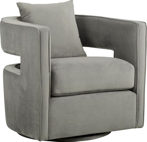 kennedy gray swivel chair rooms