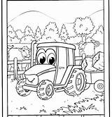 Tractor Coloring Pages Printable Getcolorings Tractors Color sketch template