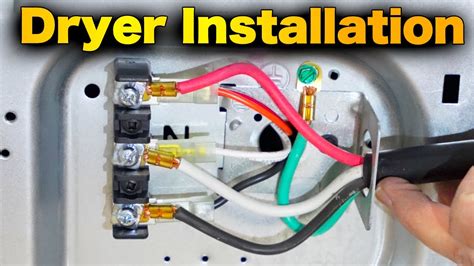 How To Hook Up A Dryer 4 Prong Cord And Flexible Vent Pipe Youtube