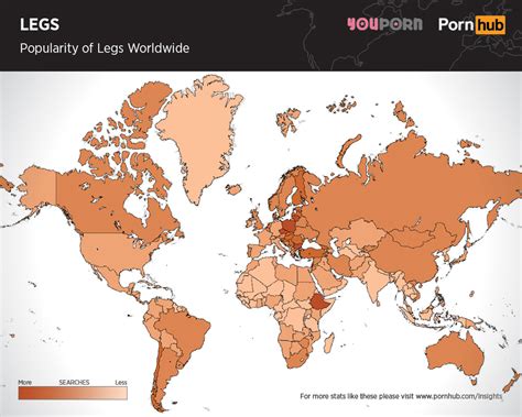 maps show which body parts in porn are the most popular